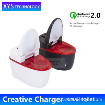 Creative Small Toilet USB Wall Charger, Good Quality Night Light Function USB Wall Charger/